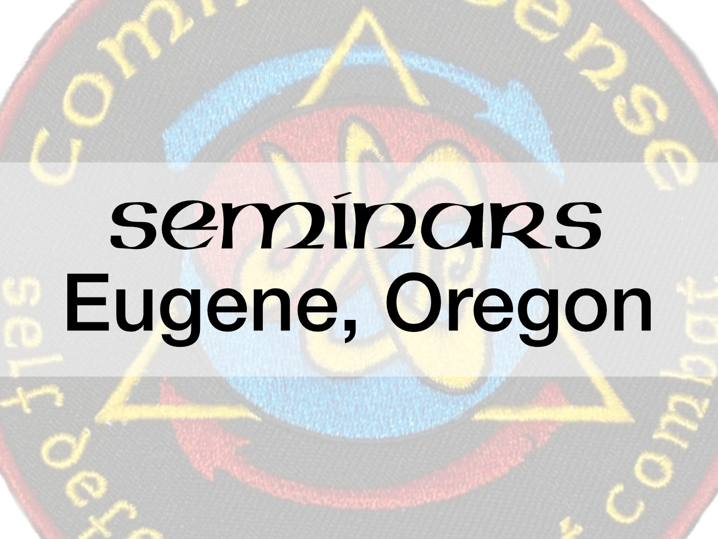 Seminars – Eugene